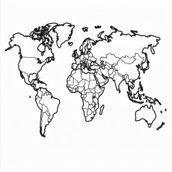 colour by number world rainfall average map