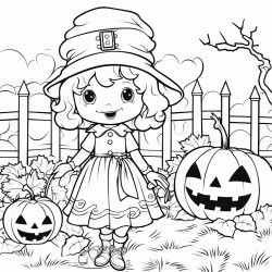 une momie mignonne qui court dans un jardin dans un contexte dhalloween