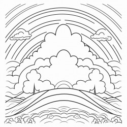 a tartigrade in the sun with a pointed rainbow