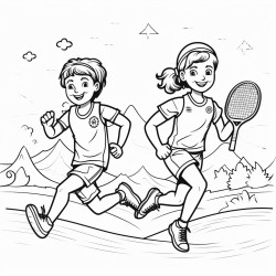 generate 40 coloring images of all olympic sports for children aged 3 to 10