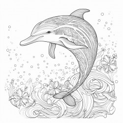 dolphin swimming in the ocean