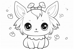 a kawaii style little bunny