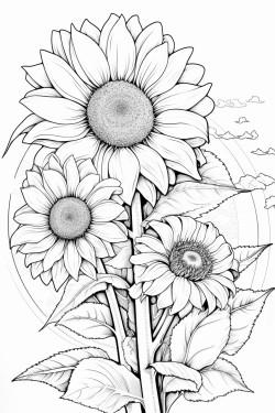 space shuttle sunflowers