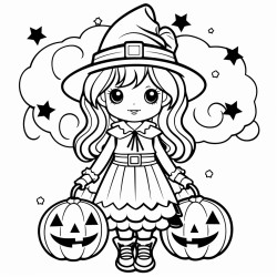halloween girl kaiwaii