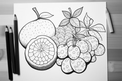 pop art fruit