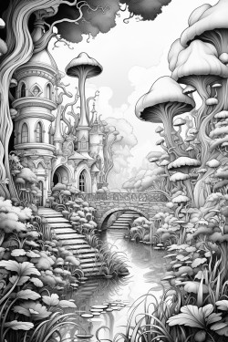 explore an enchanted forest filled with mythical creatures and glowing plants