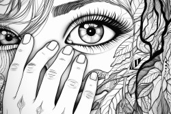 un indgena con las manos extendidas como si recibiera algo