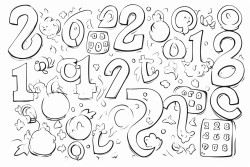 crear con numeros para coloriar