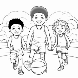 elementary pe coloring page