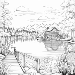 peaceful day at the lake