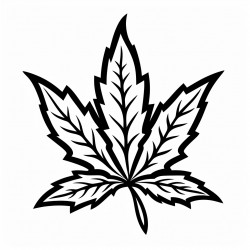 flaming weed leaf