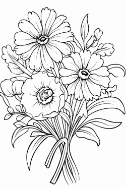 a bouquet off autumn flowers