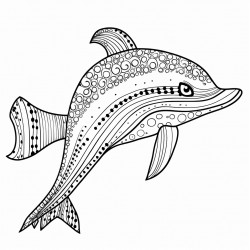 whale with a poka dot dress