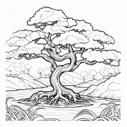 tree at river