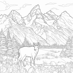 grand teton national park with animals