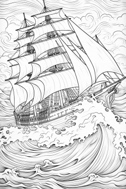 the ship is made to face the waves and the man the troubles