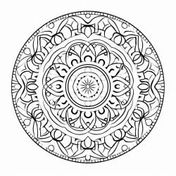 mandala spiritual and yoga with gratitude