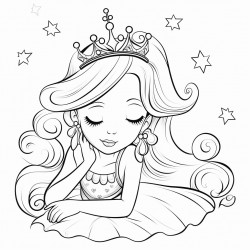 a girl dreaming to be a princess
