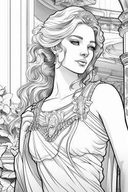 coloring page without colors and grayscale