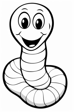 cute earthworm