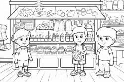 snack shop poster