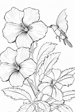 honey bees buzz among the petunia flowers