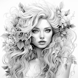 person with beautiful hair