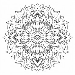mandala with motivation quote