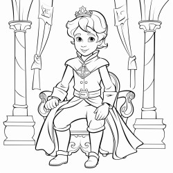 prince vivant dans un chteau avec le roi et la reine