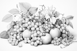 still life with fruits