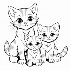 cat with kittens