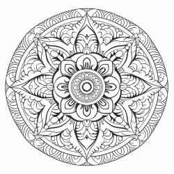 mandala des inneren friedens sanfte muster und formen die ruhe und gelassenheit ausstrahlen