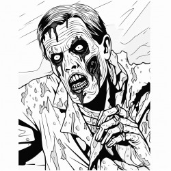 horror paint by number