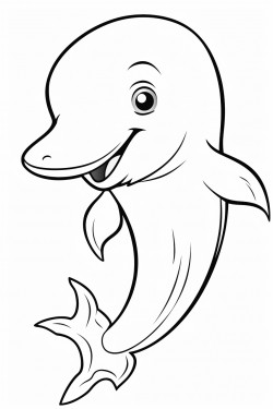 a cute baby dolphin