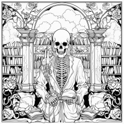 create a coloring page for contents of the dead mans pocket