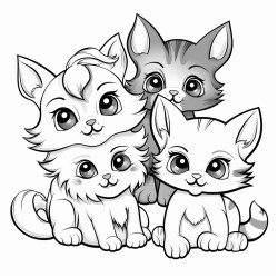 kittens puppies and bunnies with big eyes and fluffy tails