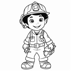 firefighter cartoon