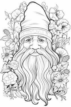 gnome ferique entour de lierre