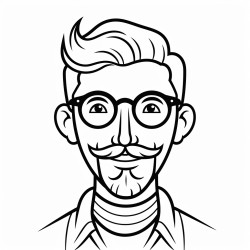 hombre calvo con lentes filosofo