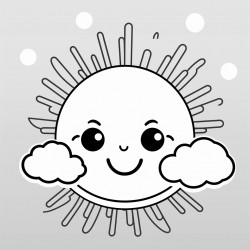 a tartigrade in the sun with a pointed rainbow