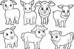 simple farm animal designs