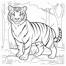 tiger in the forest