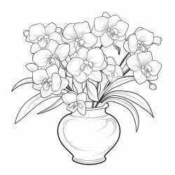 orchidee in einer vase