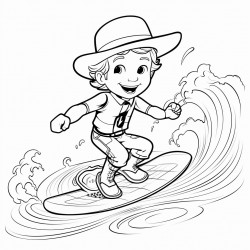 cowboy surfing