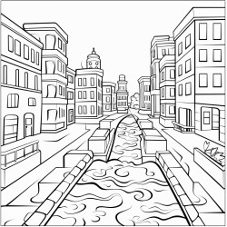 dibujos de fuentes de ruido en la ciudad