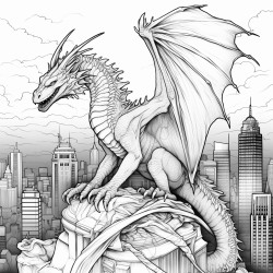 dragon on the city