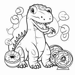 dinosaurs and donuts