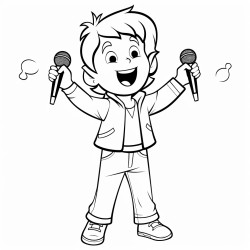 a person singing