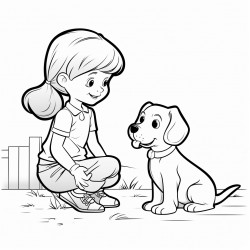 can you make me coloring book about dogs for kids