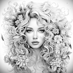 person with beautiful hair
